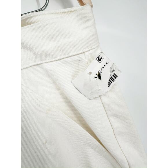 Agolde Cooper Milkshake White Straight High Rise Cargo Jeans Size 32 - Picture 4 of 7